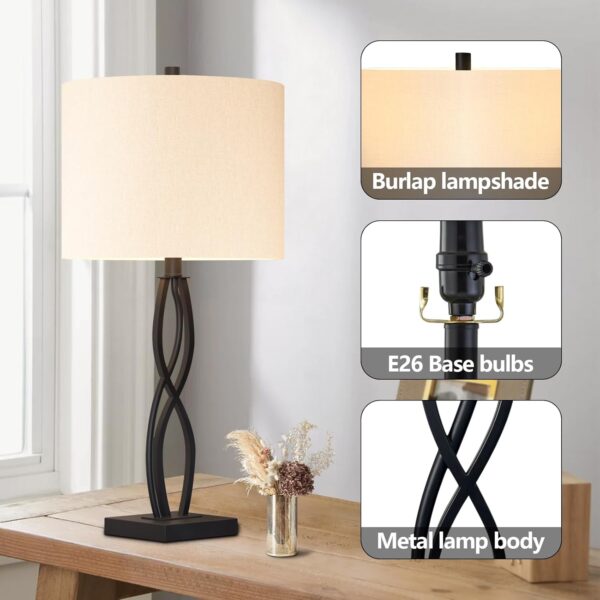 Table Lamps Set of 2 for Living Room - Image 2