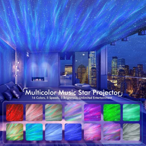 Galaxy Projector for Bedroom, LED Night Light - Image 2