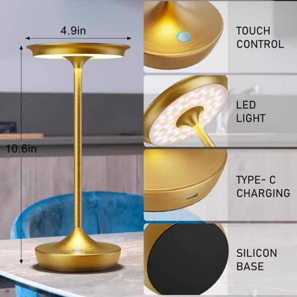 Cordless Rechargeable Table Lamps - Image 2
